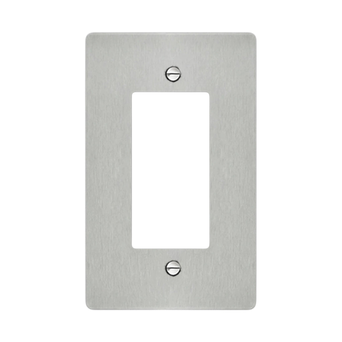 Stainless Steel decorator wall plate / outlet cover with modern brushed finish