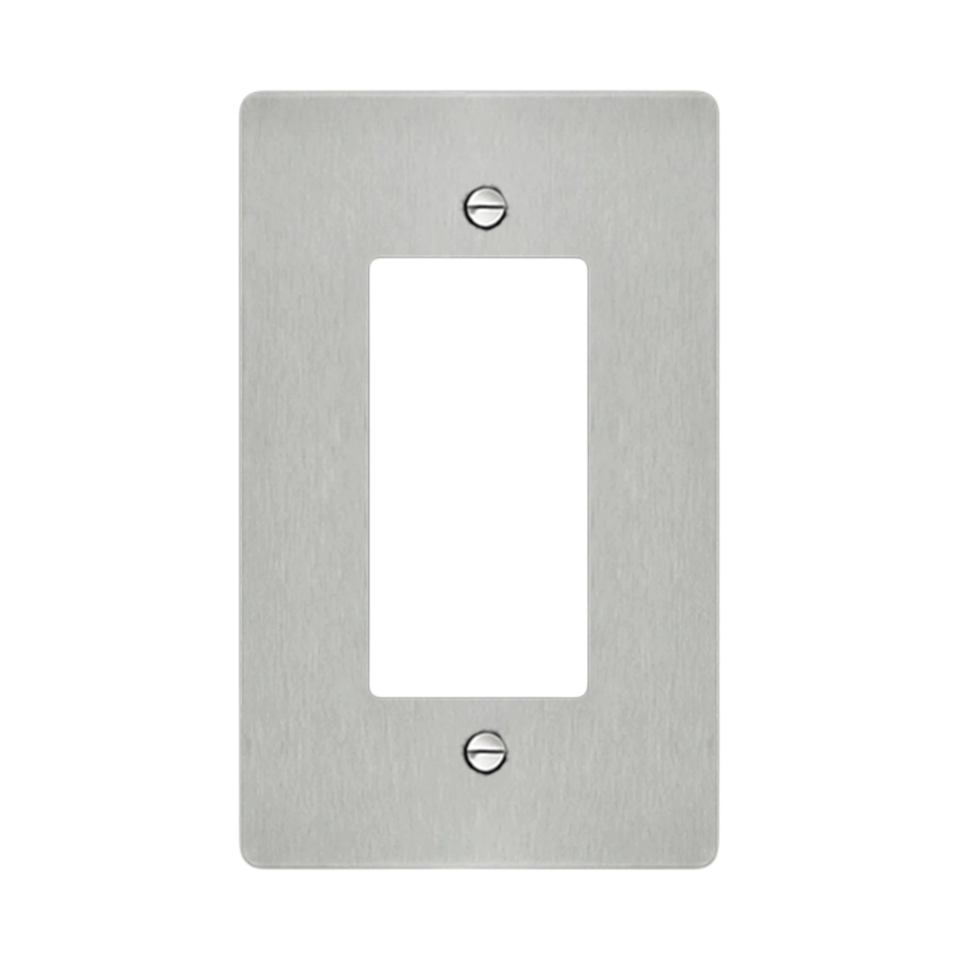 Stainless Steel decorator wall plate / outlet cover with modern brushed finish