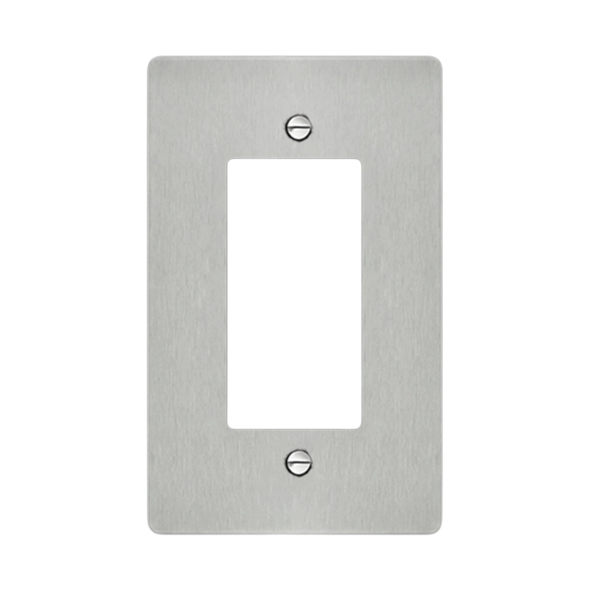Stainless Steel decorator wall plate / outlet cover with modern brushed finish