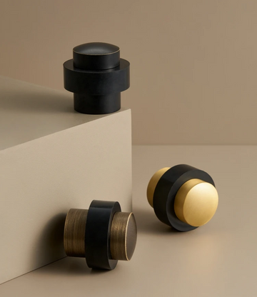Brass Freestanding Door Stopper – Heavy-Duty Floor Mount Holder