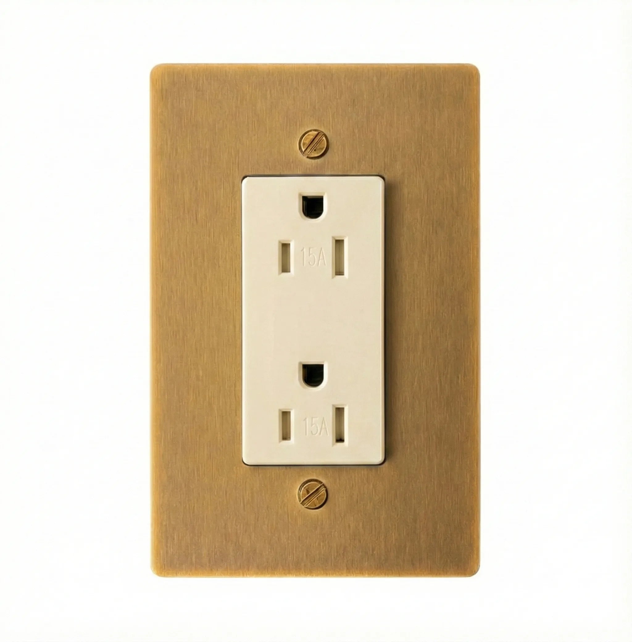 Solid Brass Duplex Outlet