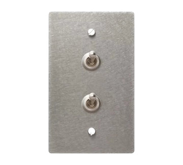 OB 1-Gang Stainless Steel Retro Toggle Light Switch