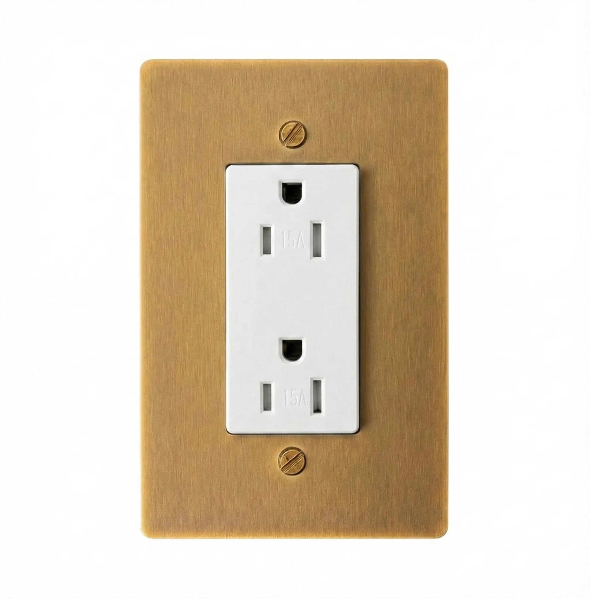 Solid Brass Duplex Outlet