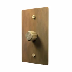 Aged Brass Rotary Dimmer Switch