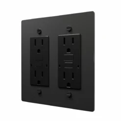 Black brass GFCI outlet