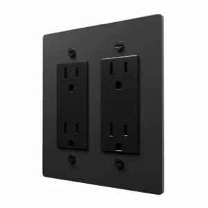 Black brass outlet