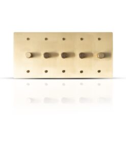 Satin Gold Brass Rotary Dimmer Plate - Luxurious lighting control