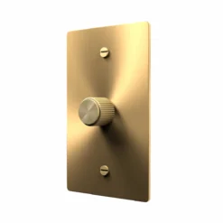 Brass rotary dimmer switch