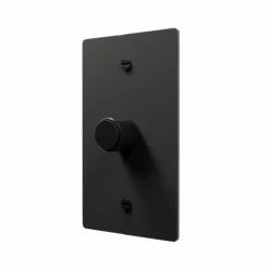 Black rotary dimmer switch