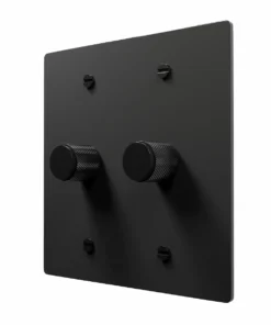 Black brass rotary dimmer switch