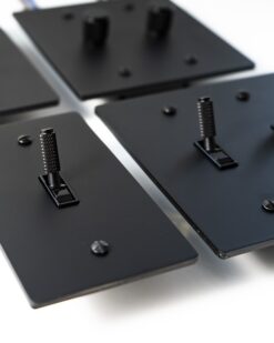 Elegant Matte Black Brass Toggle Switch Plate - Buy now