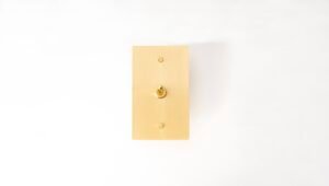 Sating gold brass switch panel