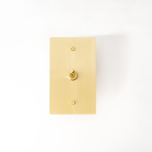 Sating gold brass switch panel