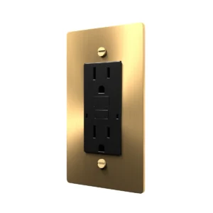 Brass electrical outlet