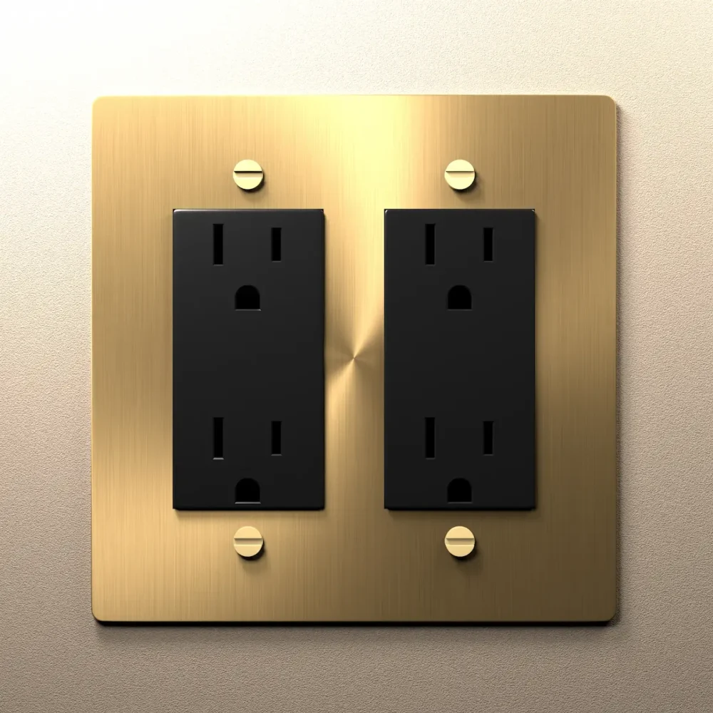 Brass Electrical Outlet black - Image 10