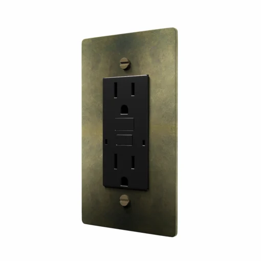 Antique Brass Electrical Outlet - Image 6