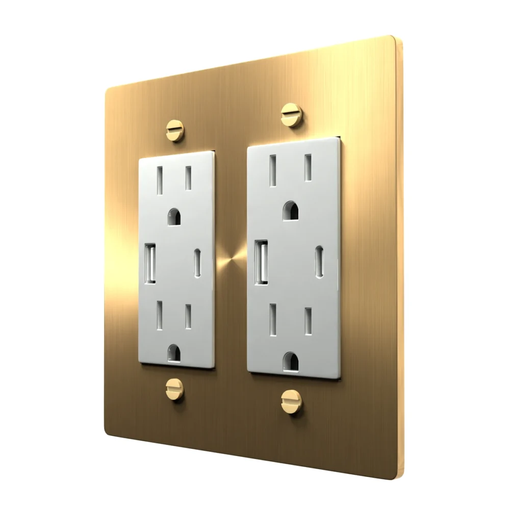 Brass outlet