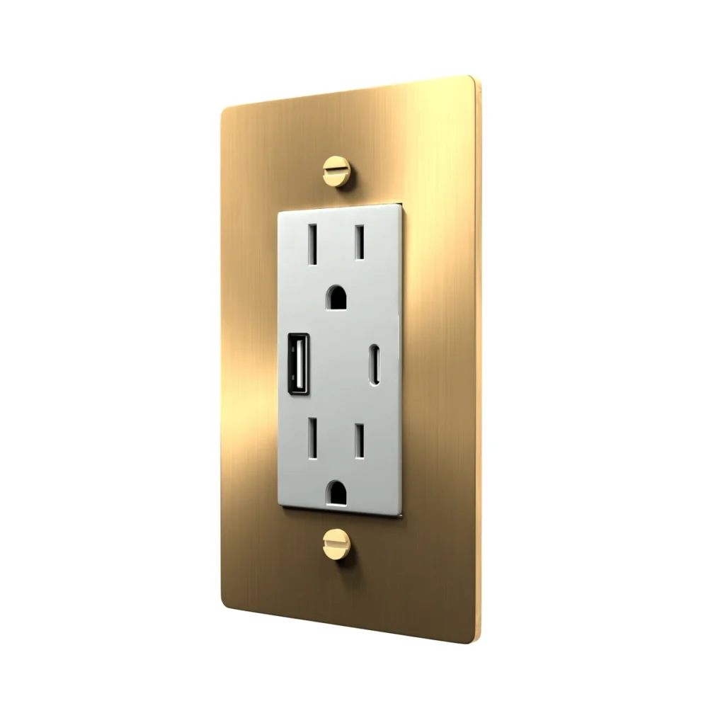 Brass outlet