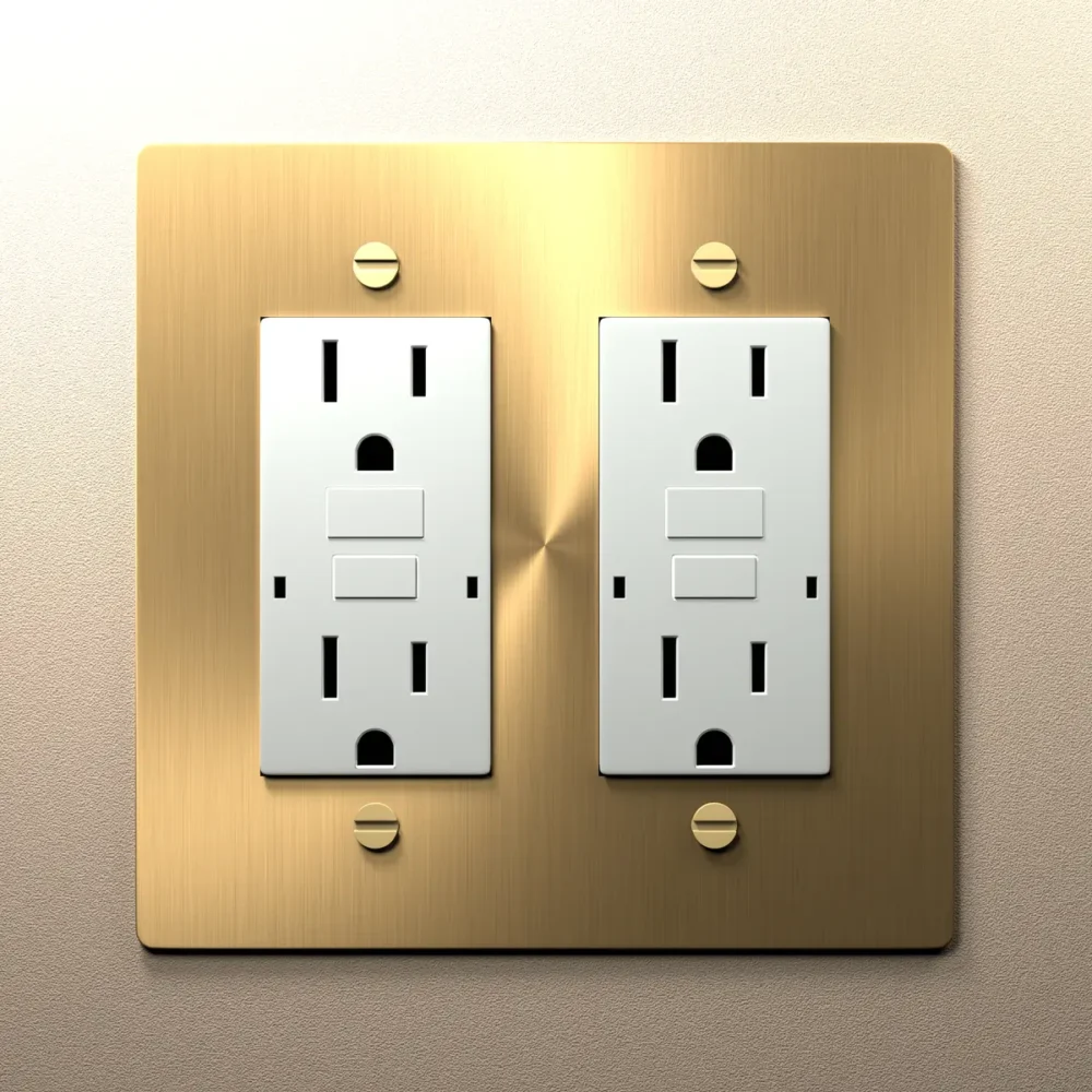 Brass Electrical Outlet White - Image 11