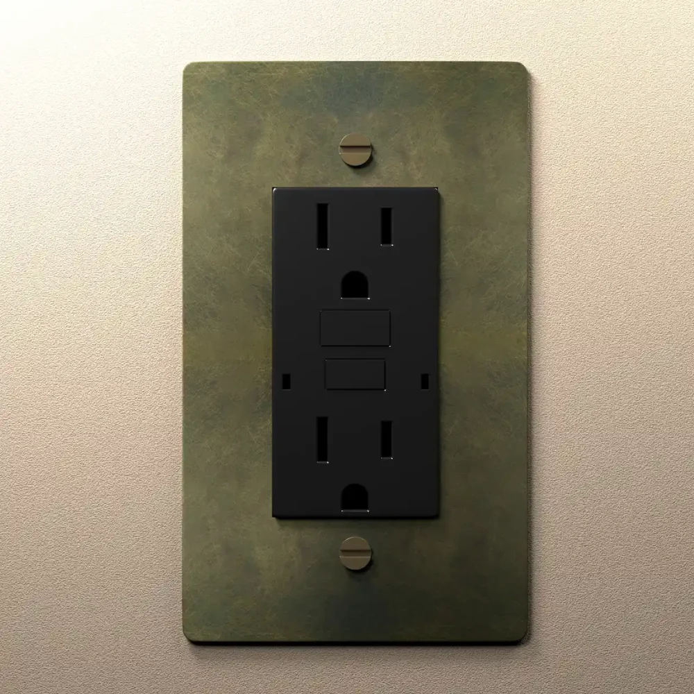 Antique Brass Electrical Outlet - Image 5