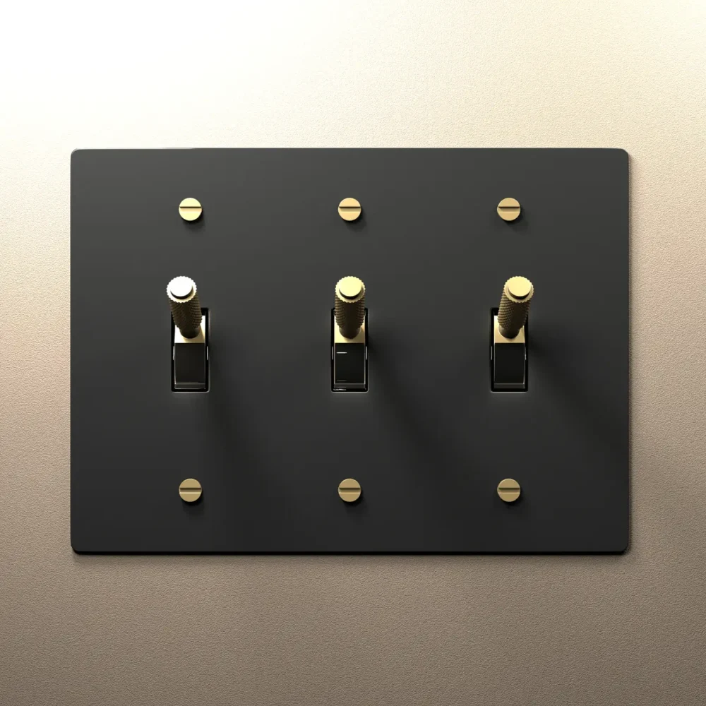 Black Brass Toggle Switch - Image 7