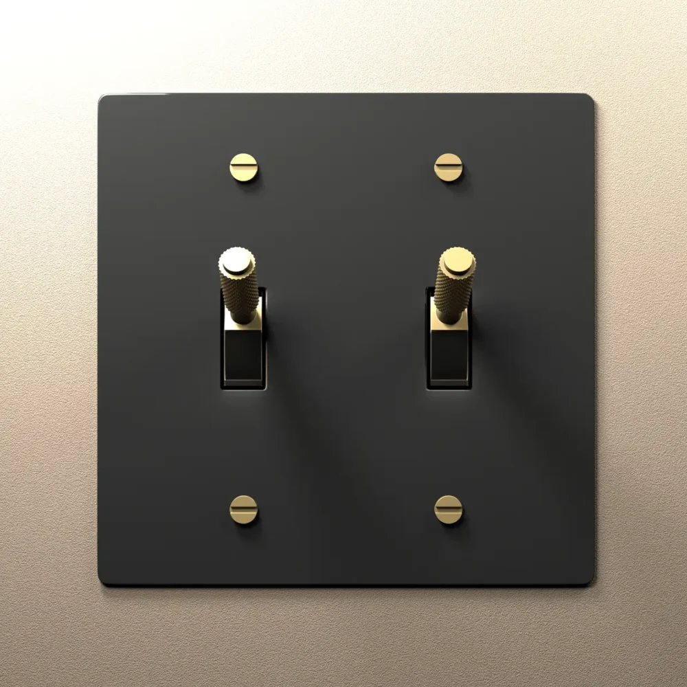 Black Brass Toggle Switch - Image 4