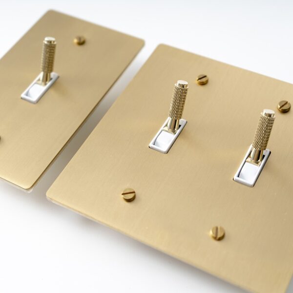 Satin gold toggle panel