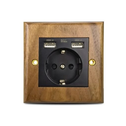 Wooden Toggle Light Switch with Antique Brass Knob - Image 14