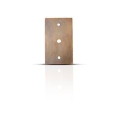 Aged Brass 1 Gang Dimmer Cover Plate