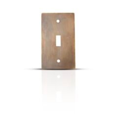 Aged Brass 1 Gang Toggle Switch Cover Plate