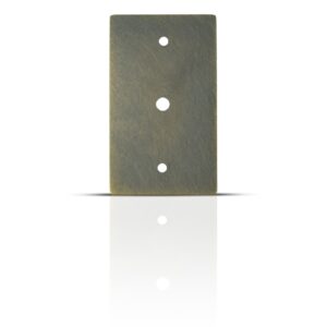 Dimmer cover plate bronze brass