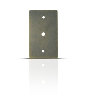 Dimmer cover plate bronze brass