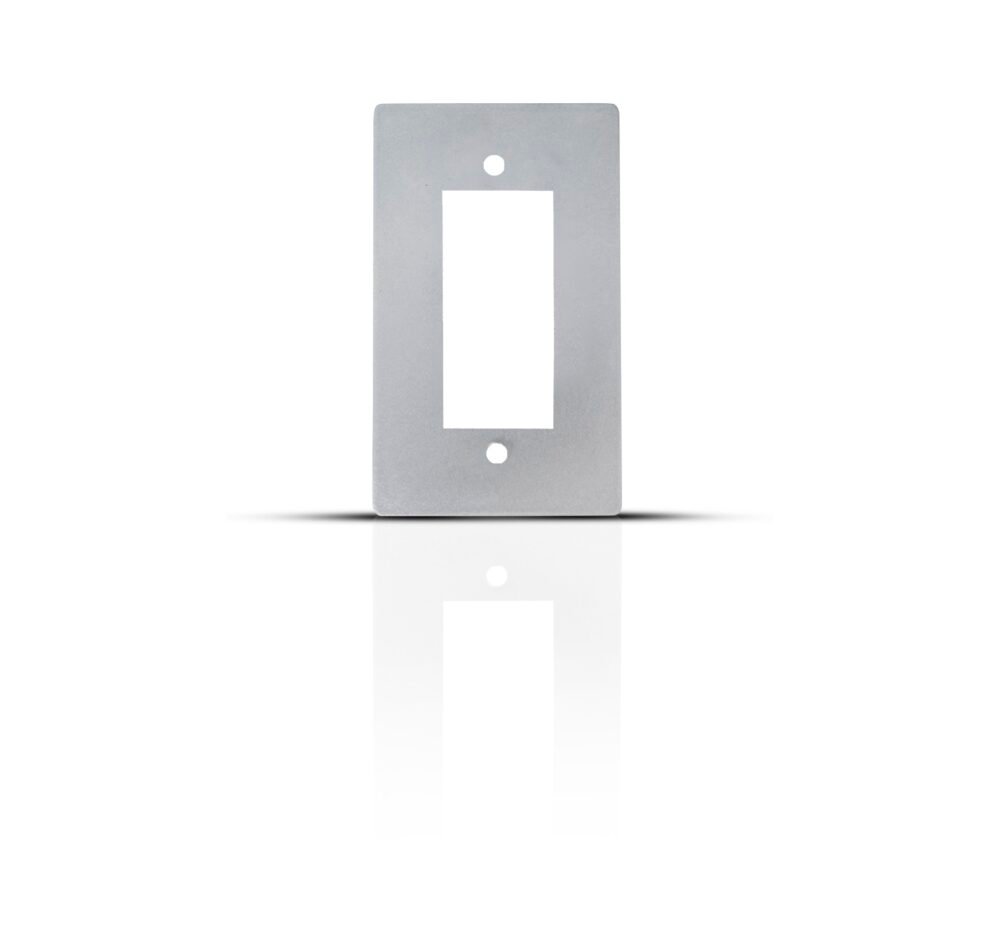 Silver outlet cover plate