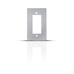 Silver outlet cover plate