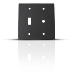 Black Brass Toggle Switch & Dimmer Cover Plate