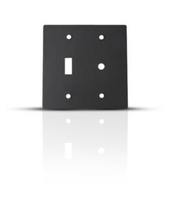 Black Brass Toggle Switch & Dimmer Cover Plate