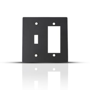 Black switch cover plates