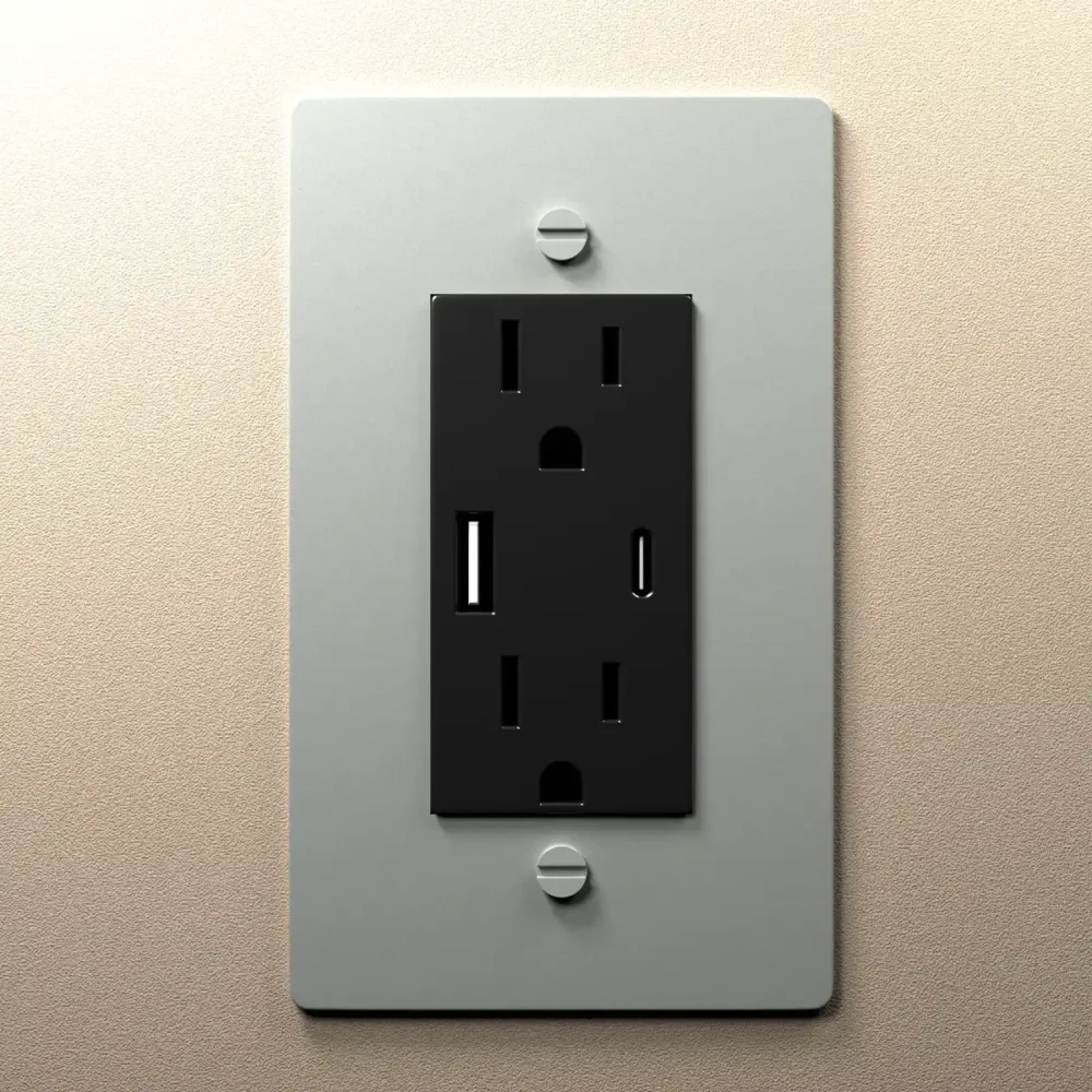 Stainless steel outlet