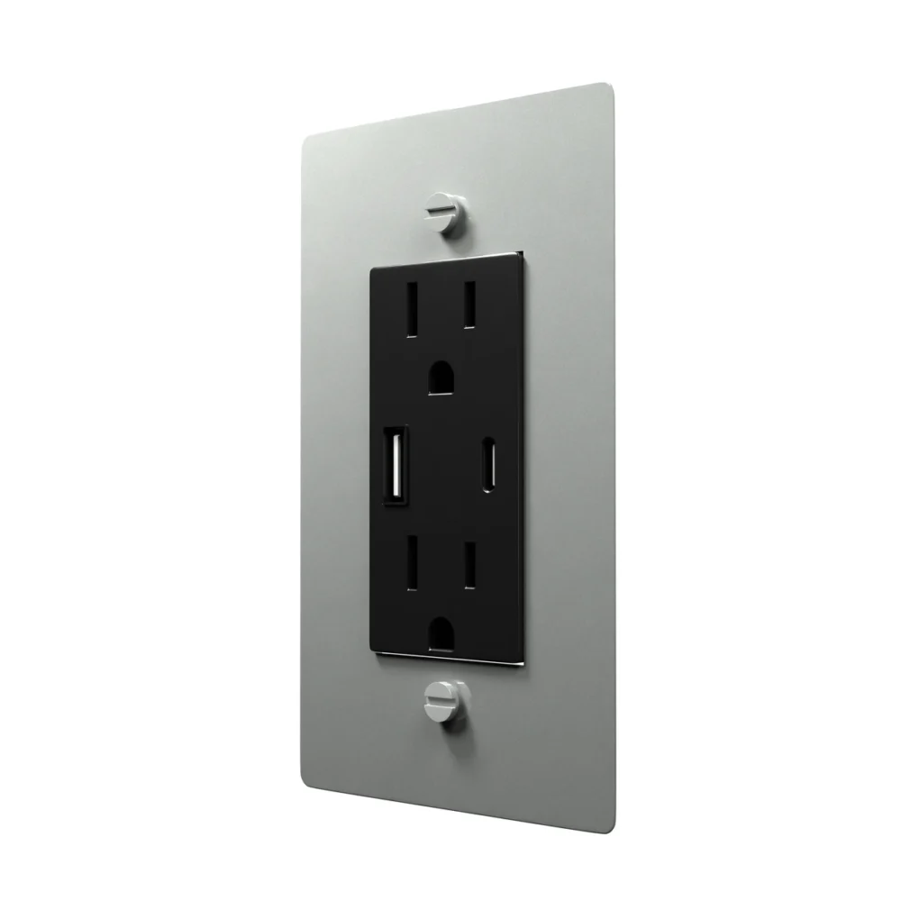 Stainless steel outlet