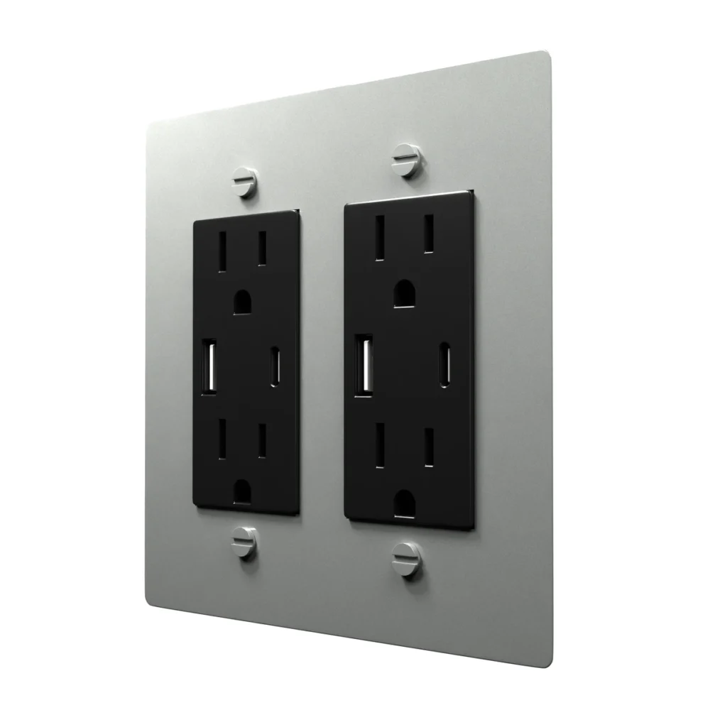 Stainless steel outlet