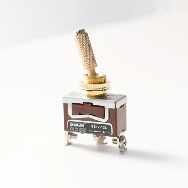 Knurled toggle switch