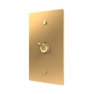 Brass retro toggle switch