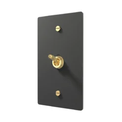 Black Brass Retro Toggle Switch