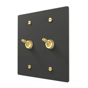 Brass retro toggle switch