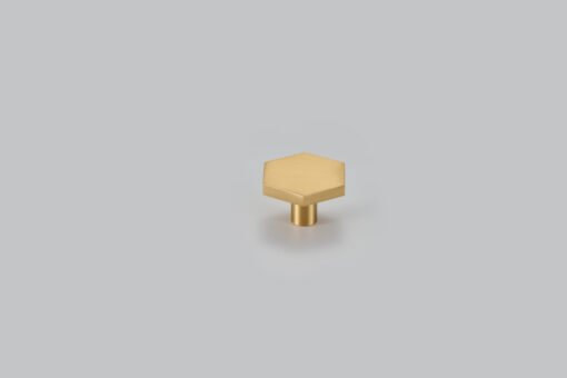 Hexagon Cabinet Knobs - Solid Brass - Image 3