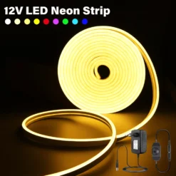 Waterproof Silicone Neon LED Strip with Dimmer – Flexible, High-Intensity Lighting for Home Decoration