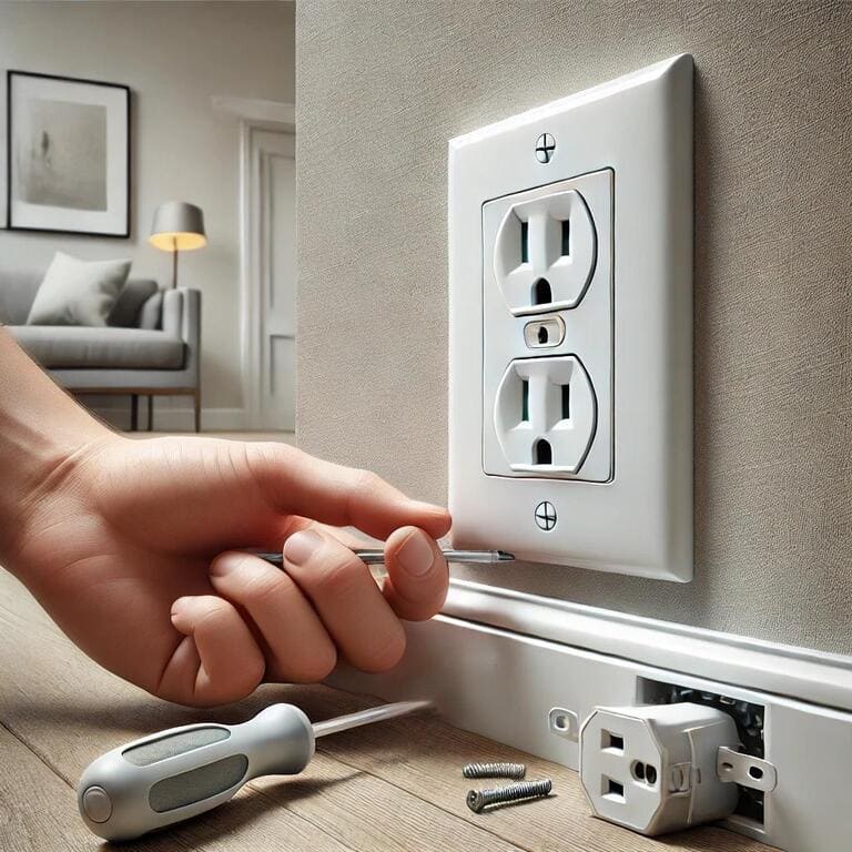 How to Put On an Outlet Cover 2