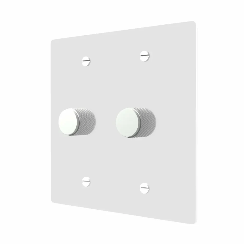 white rotary dimmer switch