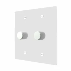 white rotary dimmer switch