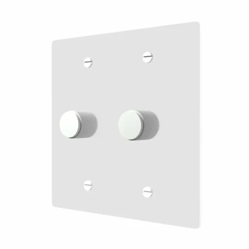 white rotary dimmer switch